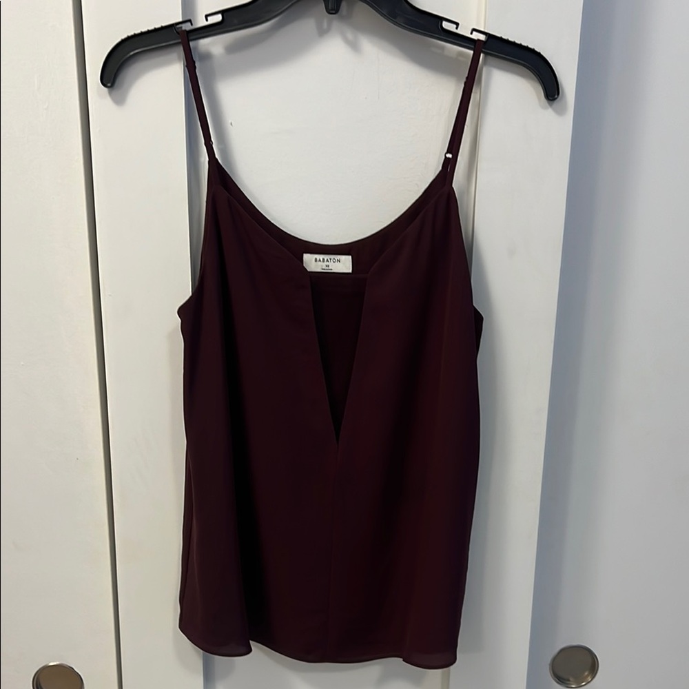 Aritzia Red Sleeveless Camisole Top